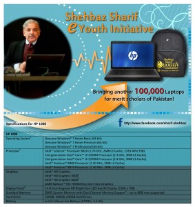 Shehbaz Sharif Laptop Specifications