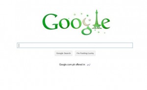 Pakistan's Google Doodle for 14 August 2011